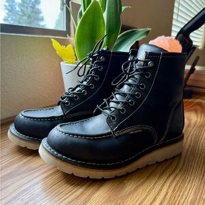 SOLD-Women’s Carhartt Waterproof 6” Moc Toe Wedge Boot Size 6.5